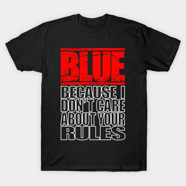 Blue T-Shirt by darkside1 designs